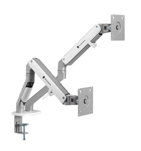 WJ COOLMAN PRO 2101 DUAL PRO SPRING MONITOR ARM / MOUNT WHITE- حامل  شاشه أبيض