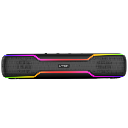 GAMEON Dominator Blaze Wireless RGB Gaming Soundbar - Black - سماعه سبيكر