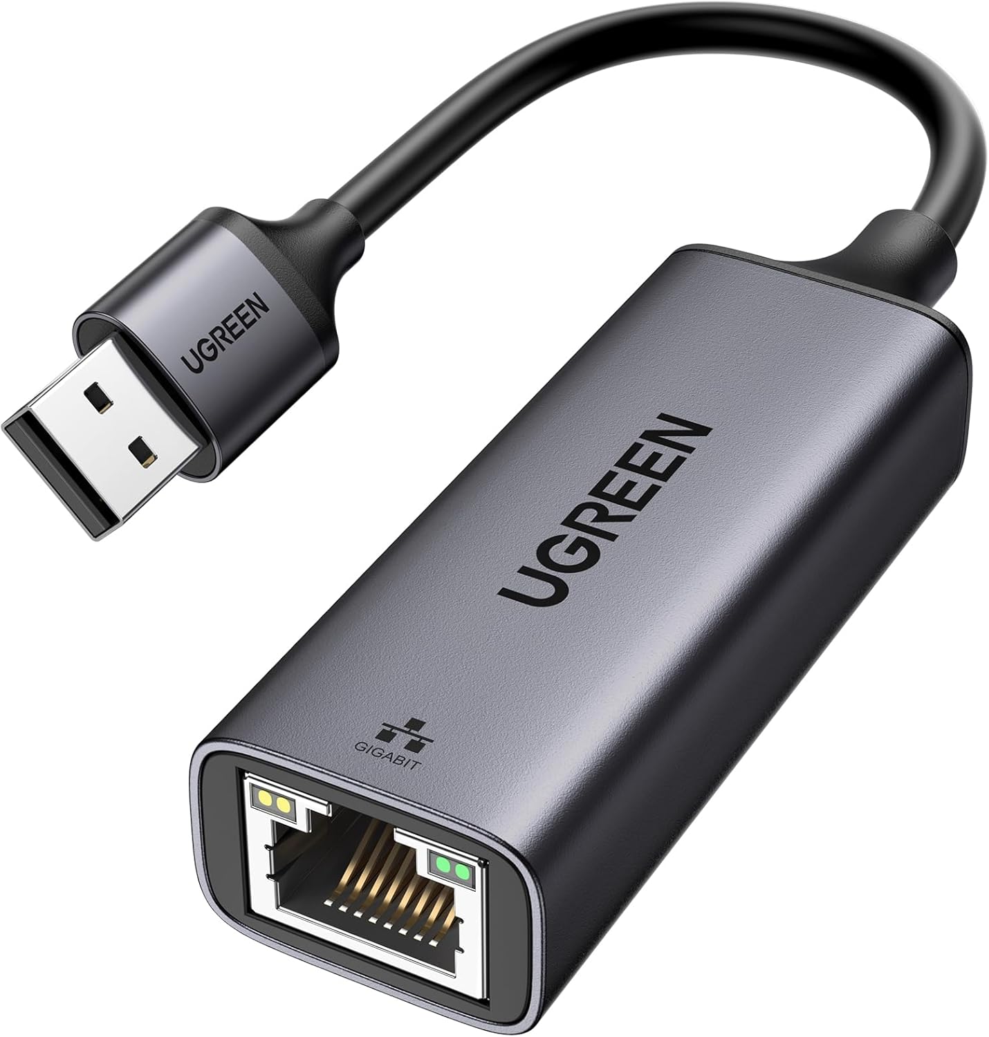 UGREEN USB 3.0 Gigabit Ethernet Adapter (Black)-محول انترنت UGREEN USB 3.0 Gigabit Ethernet Adapter (Black)-محول انترنت