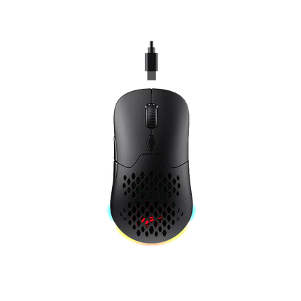 HAVIT GAMENOTE MS963WB Tri-Mode Gaming Mouse Black - فأرة أر جي بي سلكية ولا سلكية سوداء