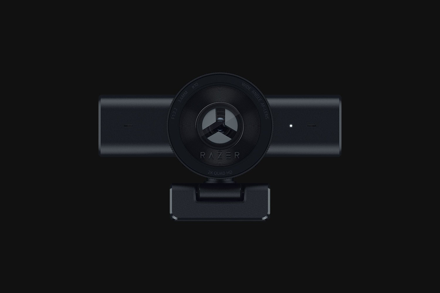 Razer Kiyo V2 X 2K (1440p) 60FPS Streaming Webcam Auto Focus - Built-in Microphone - Wide Angle Lense - Integrated Privacy Shutter - Works with OBS, Xsplit, Streamlabs, Discord, Zoom, Teams – Black -  كاميرا ريزر