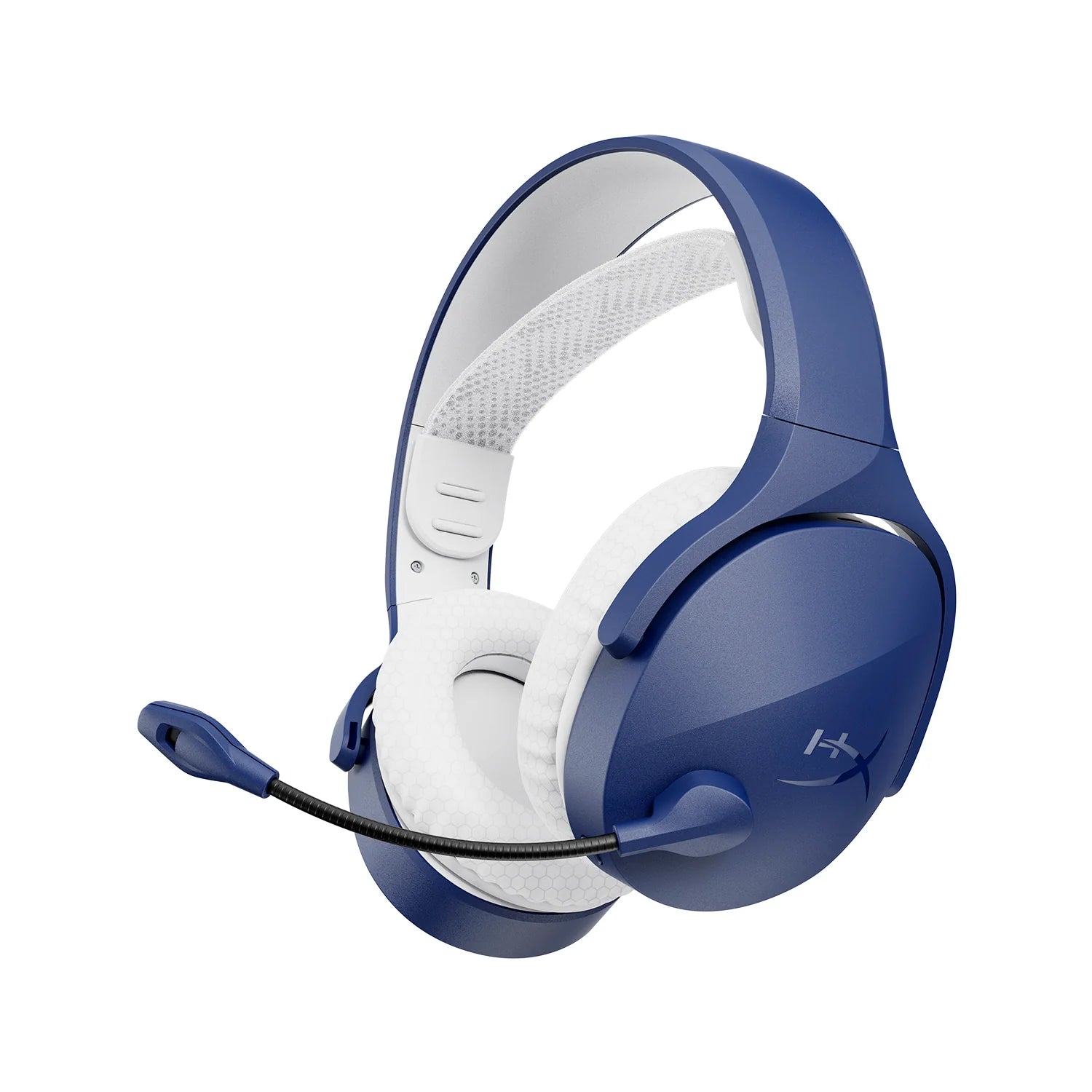 HyperX Cloud Jet Wireless Gaming Headset (Dual Wireless 2.4GHz + Bluetooth 5.3, 40mm Drivers, Up to 25 Hours Battery, PC/PS5/Mobile) - Blue- سماعة قيمنق وايرليس