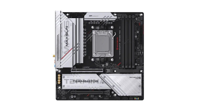 MAXSUN Terminator B850M PRO WIFI Motherboard, AM5, DDR5, Overclocking Support - اللوحة الأم