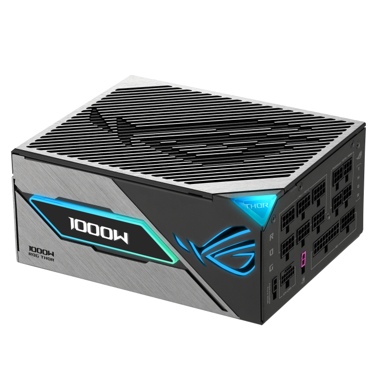 ASUS ROG THOR 1000 Platinum 3 GAMING Power Supply (80 Plus Platinum Certified, ATX 3.1, Magnetic OLED Display, Turbo Mode) - مزود الطاقة