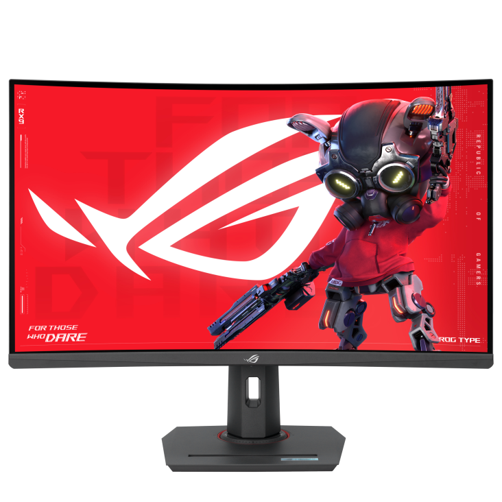 ASUS ROG Strix XG32WCMS 32” Curved Gaming Monitor (QHD 1440p, 240Hz, 0.5ms, Fast VA, FreeSync Premium, USB-C, HDR) - شاشة ألعاب