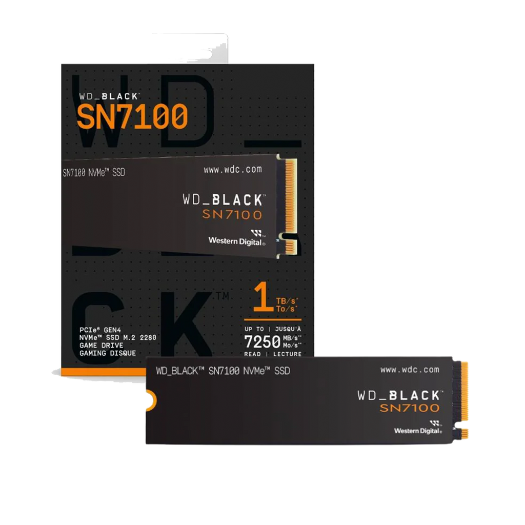 WD BLACK 1TB SN7100 NVMe M.2 Gen4 PCIe Up to 7,250 MB/s SSD