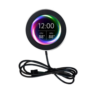 2.1 Inch IPS Secondary Screen 360 Rotation Dynamic For Water Cooler Black - شاشه للمبرد