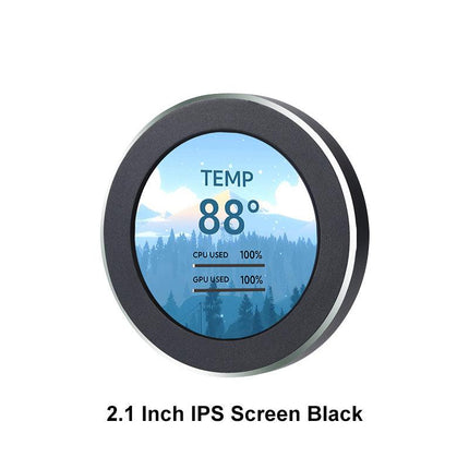 2.1 Inch IPS Secondary Screen 360 Rotation Dynamic For Water Cooler Black - شاشه للمبرد - PC BUILDER QATAR - Best PC Gaming Store in Qatar 