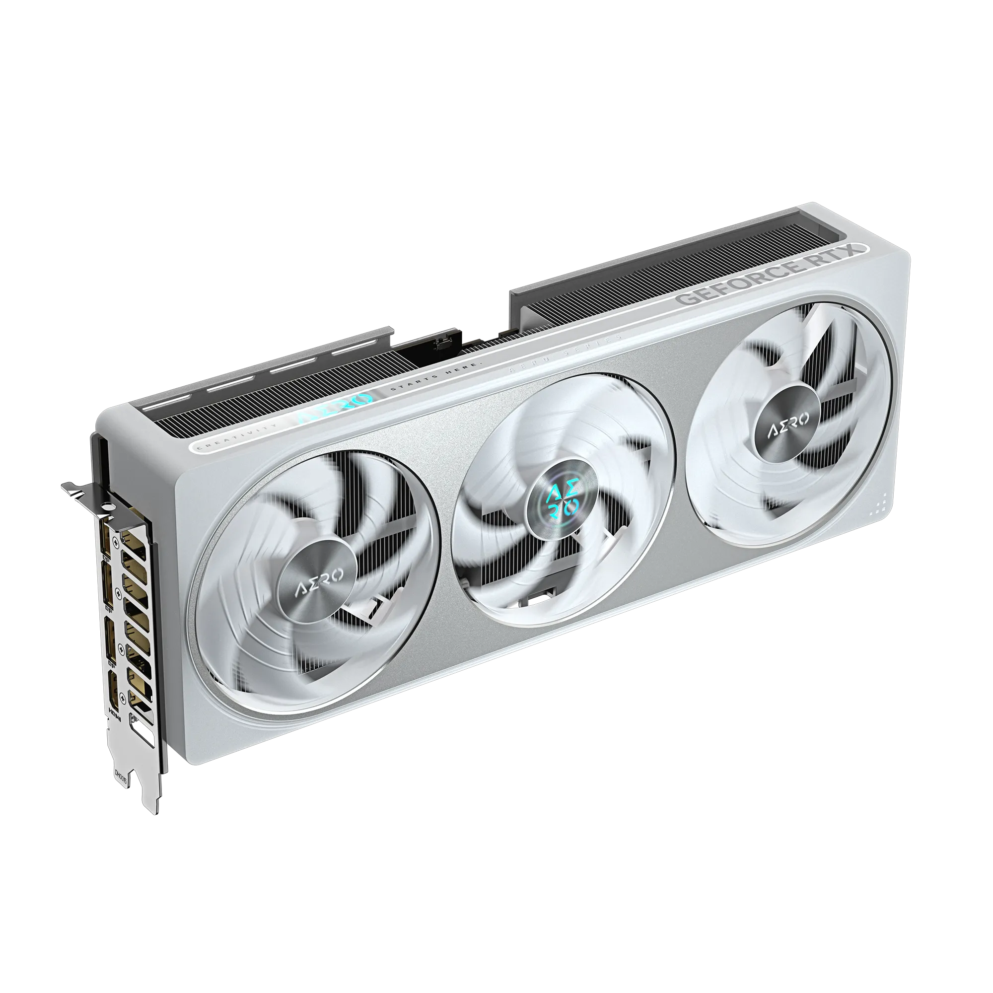 GIGABYTE GeForce RTX 5070 AERO OC 12G Graphics Card, 12GB 192-bit GDDR7, PCIe 5.0 - White - كرت شاشه أبيض