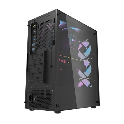 Darkflash DK352 PLUS Luxury ATX/MATX/ITX Gaming case With Pre-Installed 4 ARGB Fans - black - كيس