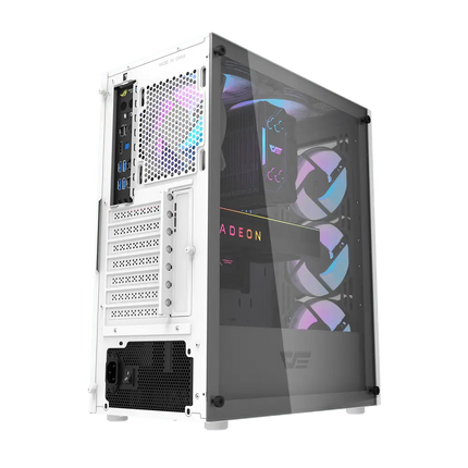 Darkflash DK352 PLUS Luxury ATX/MATX/ITX Gaming case With Pre-Installed 4 ARGB Fans - white - كيس