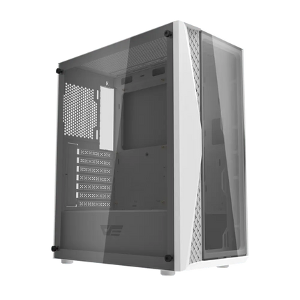 Darkflash DK352 PLUS Luxury ATX/MATX/ITX Gaming case With Pre-Installed 4 ARGB Fans - white - كيس