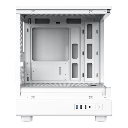 Darkflash DB330M M-ATX Case - 4 ARGB Fans - White - كيس