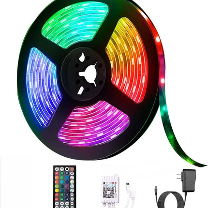 RGB Led Light Strip With Remote Control 5M "LD002" - RGB إضاءة