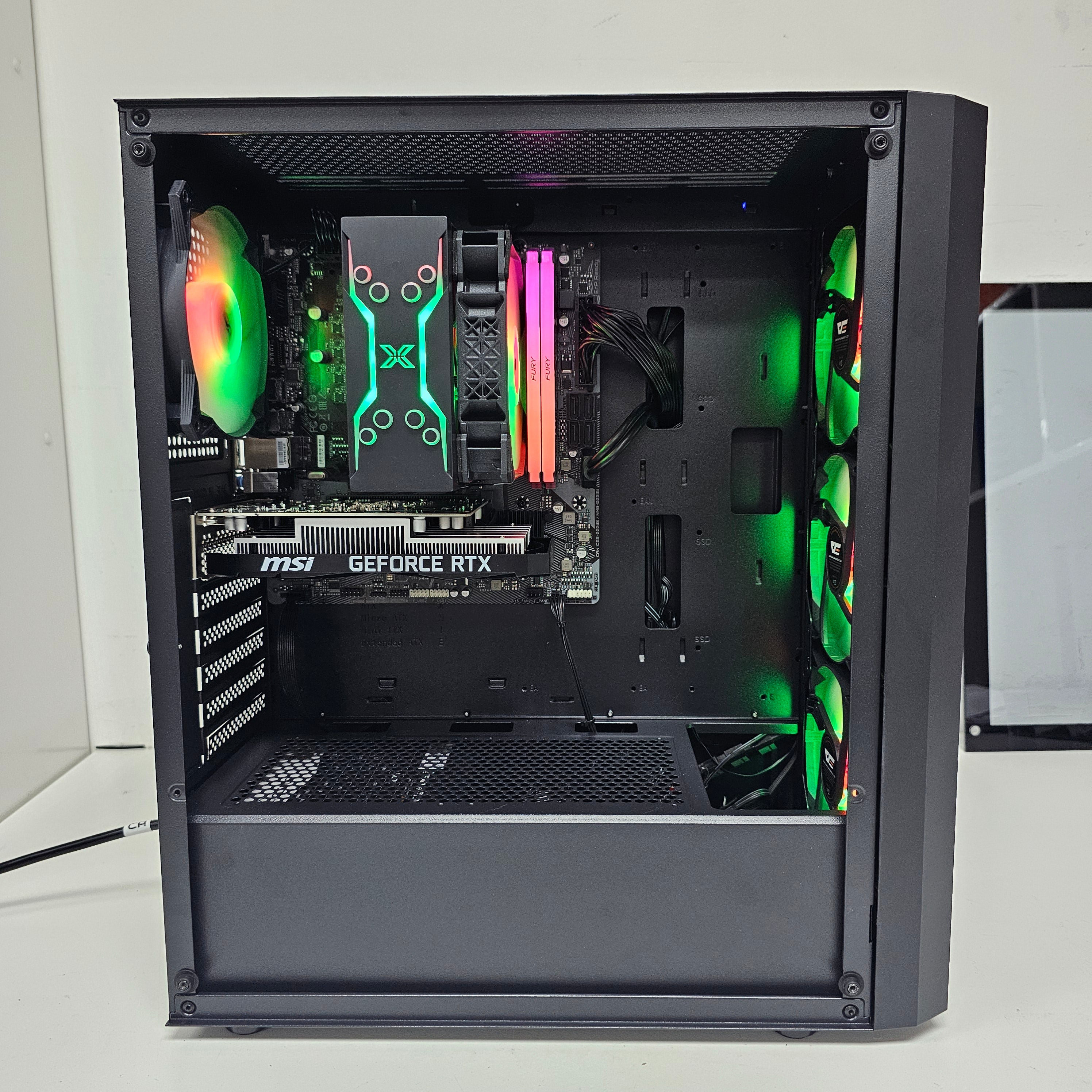 GAMING PC BLACK 1 - RTX 3050 Gaming OC 6GB - i5-13400F - بي سي ألعاب