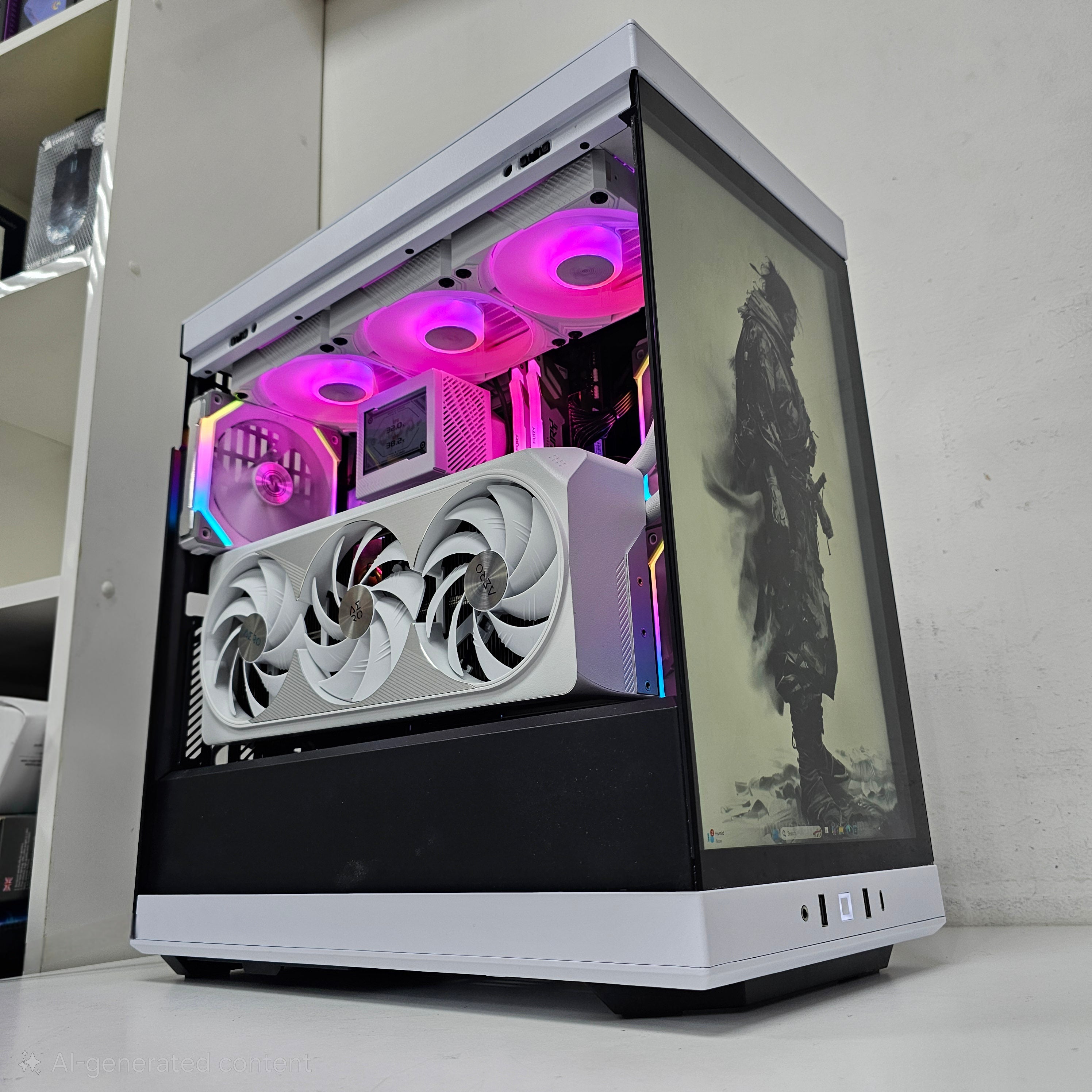 EXTREME GAMING PC 4090 - RTX 4090 Gigabyte - Intel Core i7 14700K - RAM 32GB DDR5 ( Used Like New )  - بي سي قوي