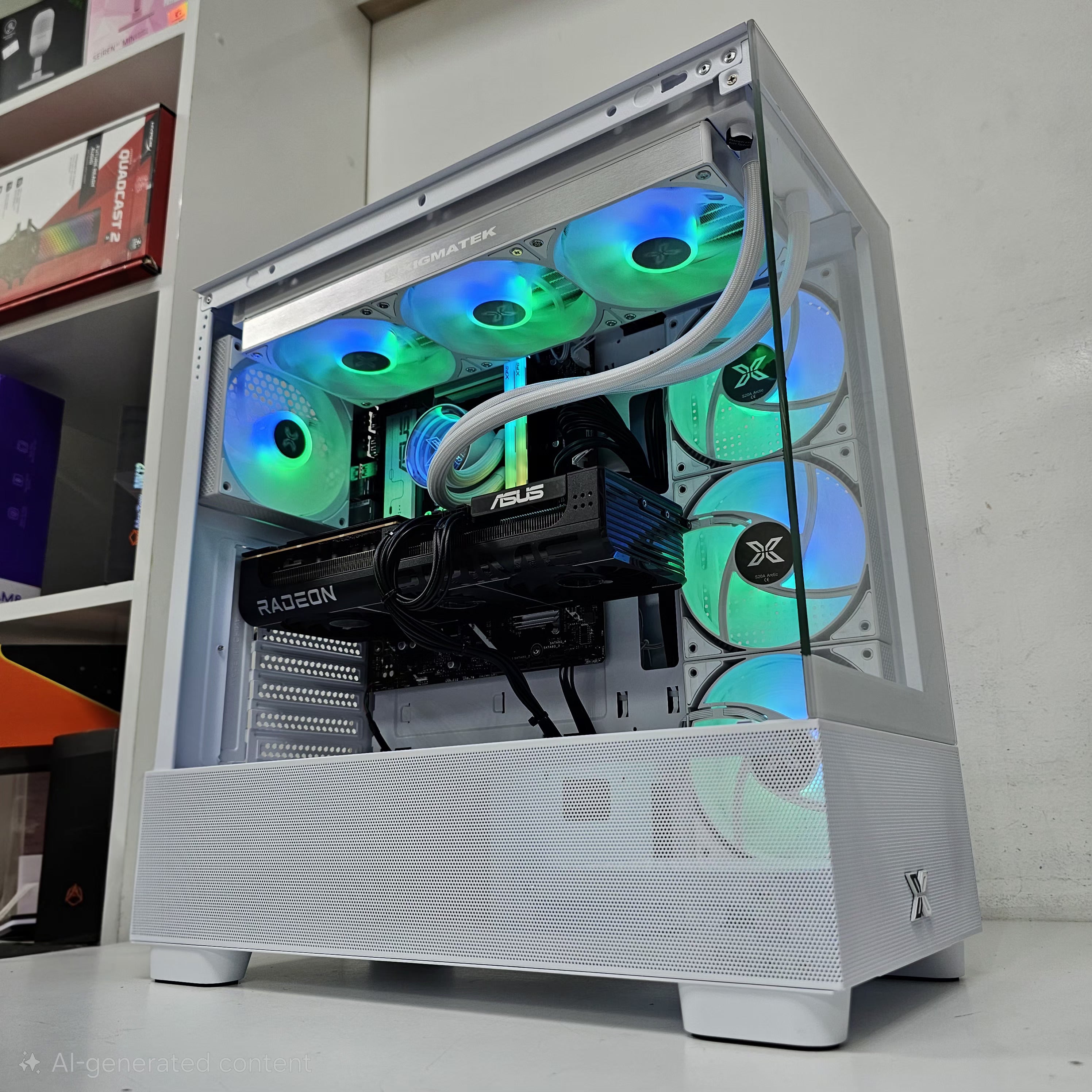 PRO GAMING PC 208 - RX 9070 OC Edition 16GB - Intel Ultra 5 245KF T - 16 GB DDR5 - بي سي ألعاب ممتاز
