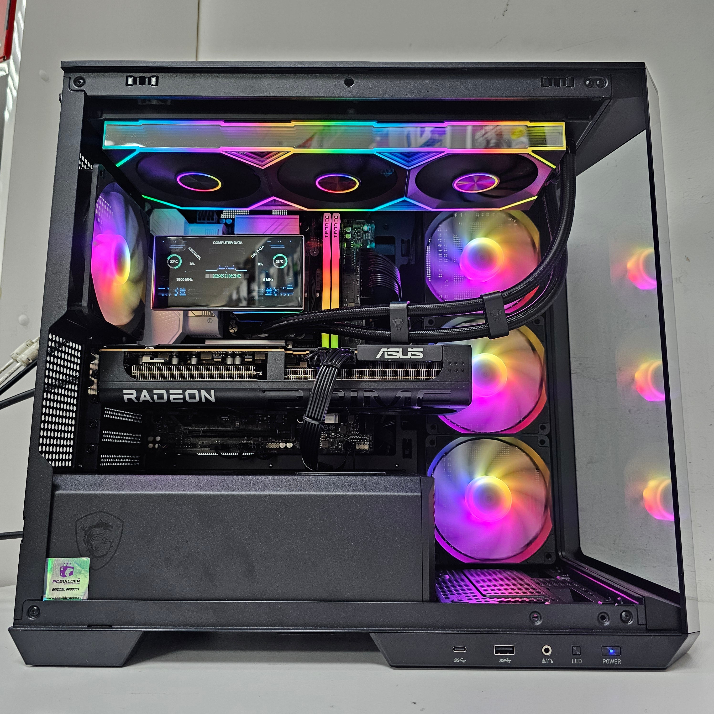 PRO GAMING PC 209 - RX 9070 OC Edition 16GB - Intel Ultra 7 265KF T - 32 GB DDR5 - بي سي ألعاب ممتاز