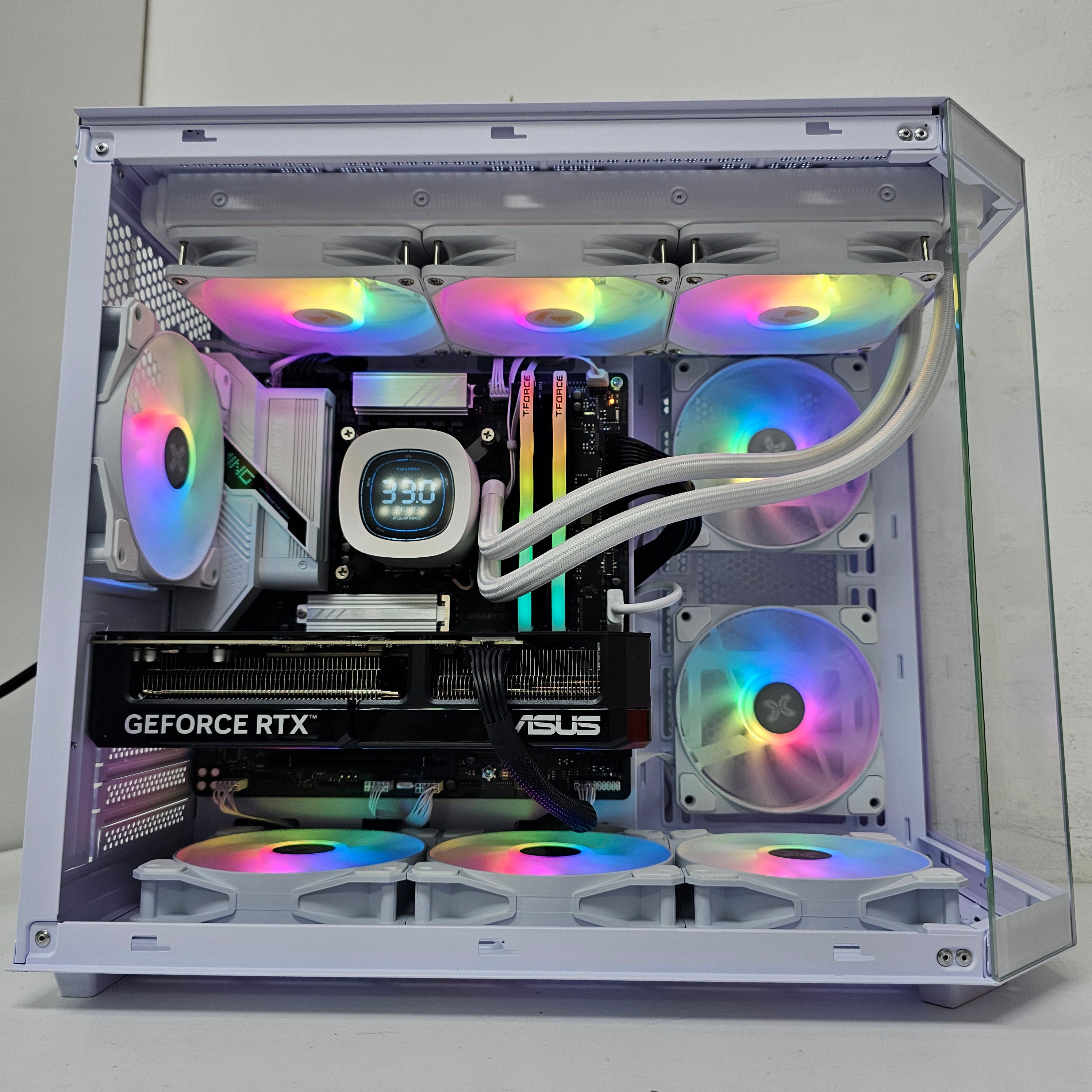 PRO GAMING PC 213 - ASUS RTX 5070 - INTEL ULTRA 7 265KF - 32 GB DDR5 WHITE - بي سي ألعاب قوي