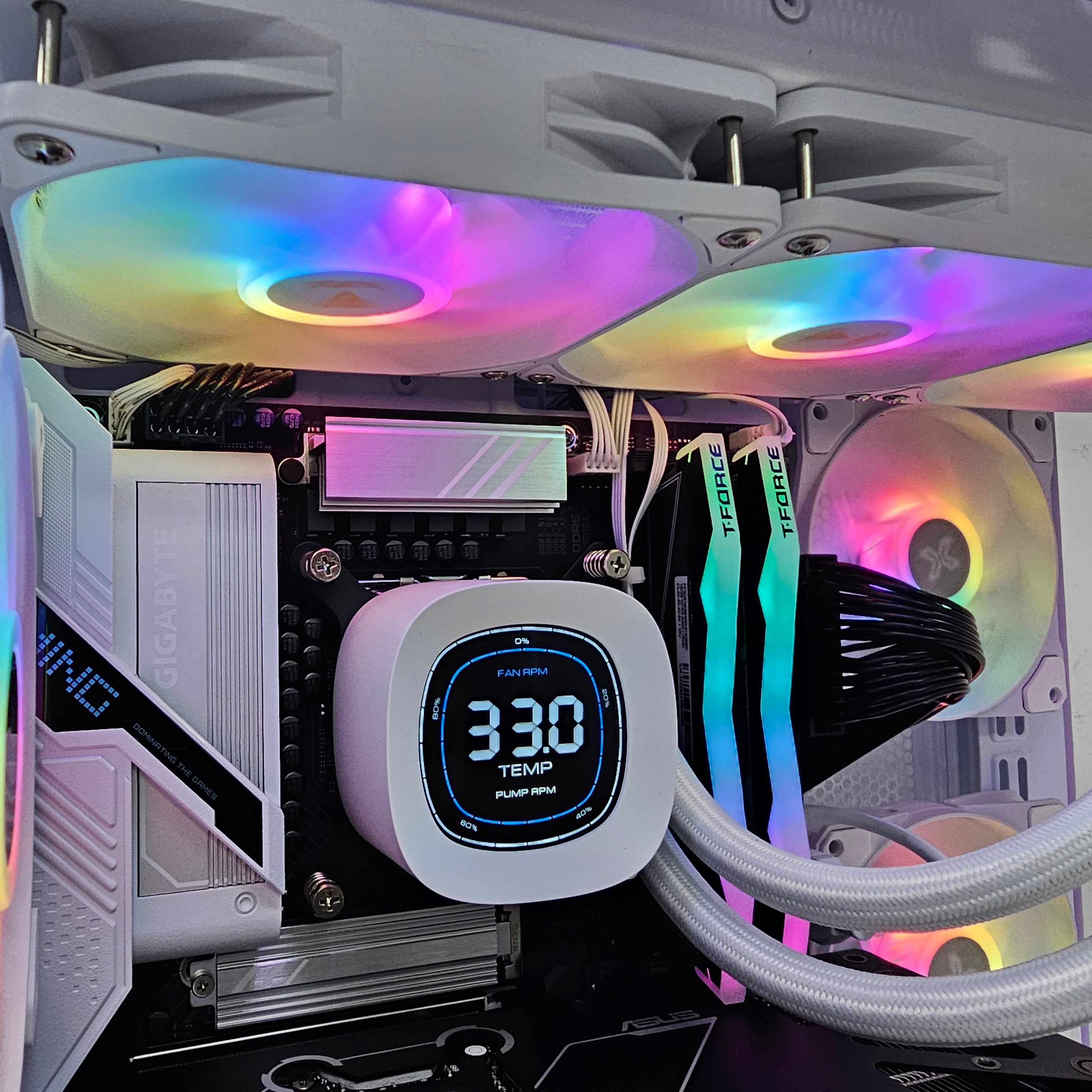 PRO GAMING PC 213 - ASUS RTX 5070 - INTEL ULTRA 7 265KF - 32 GB DDR5 WHITE - بي سي ألعاب قوي