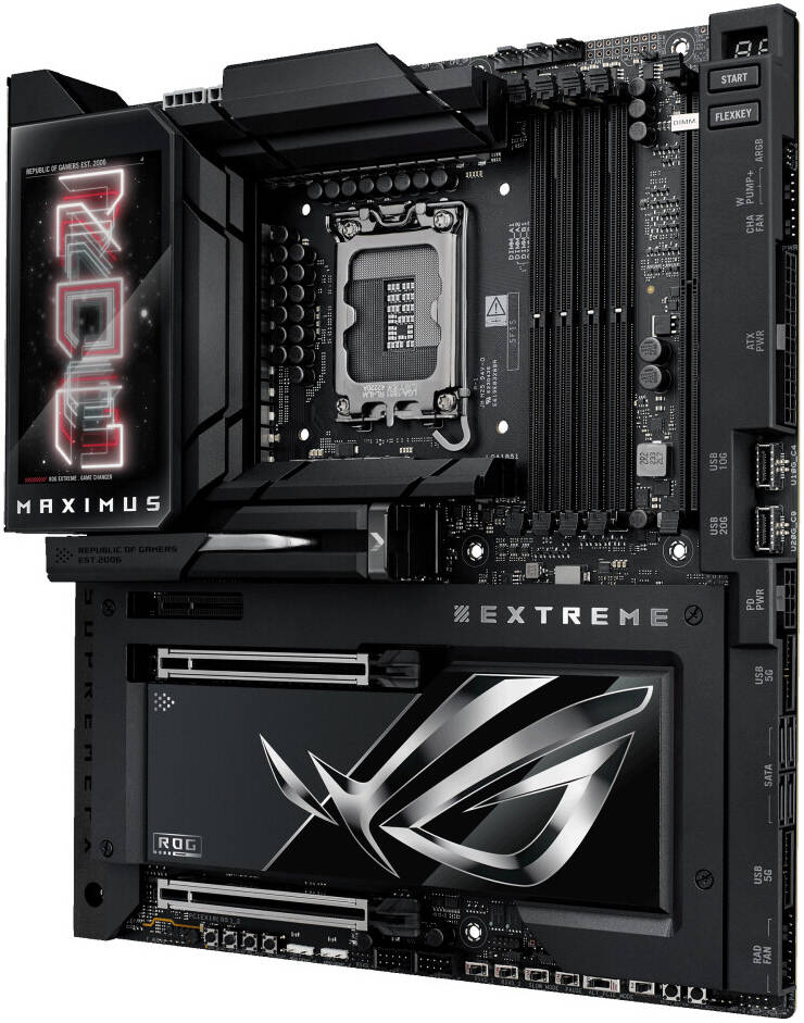 ASUS ROG MAXIMUS Z890 EXTREME Intel LGA 1851 E-ATX Motherboard (DDR5, PCIe 5.0, Wi-Fi 7, Dual Thunderbolt 5) - اللوحة الأم
