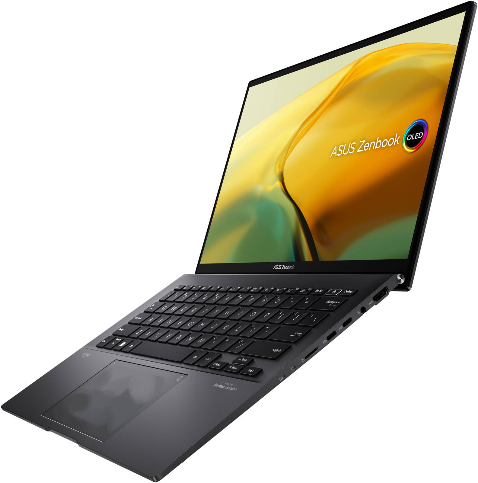 Asus Zenbook 14 OLED Laptop UM3402YA-KM766W, 14-inch 3K OLED 90Hz, R5 7430U, 8GB RAM 512GB SSD Black - لابتوب