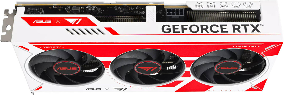 ASUS T1 GeForce RTX 5060 Ti 8GB GDDR7 OC Edition GAMING Graphics Card – Esports T1 Branding, Triple Axial-tech Fans & PCIe 5.0 - كرت شاشة