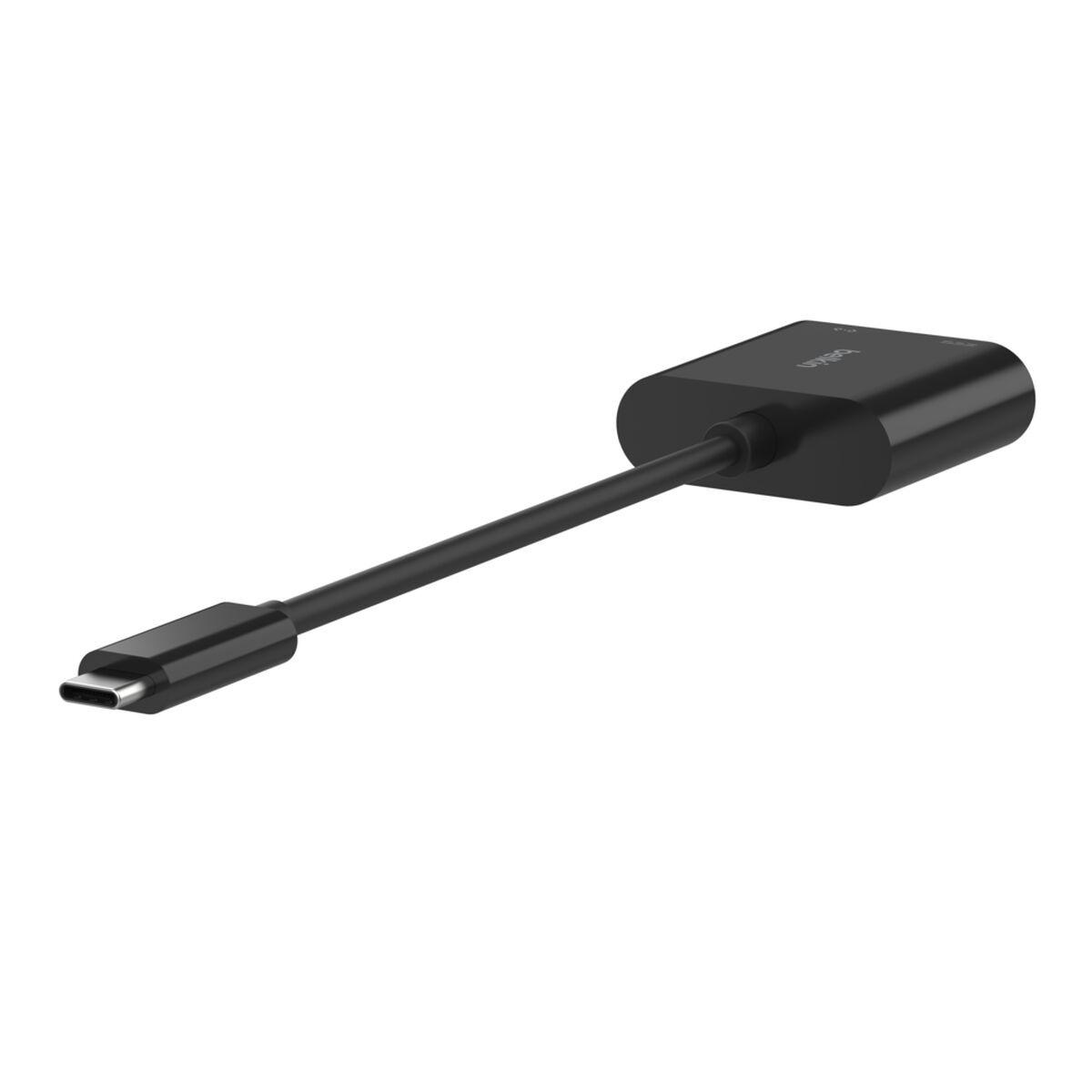 Belkin CONNECT USB-C to Gigabit Ethernet + Charge Adapter, 100W Power Delivery, Black