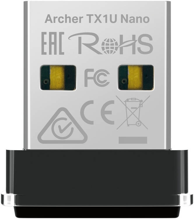 TP-Link Archer (AX300) TX1U Nano Wireless USB Adapter, Wi-Fi 6  Technology, Built-In Antenna, Plug & Play, AP Mode - لاقط شبكه واي فاي 6