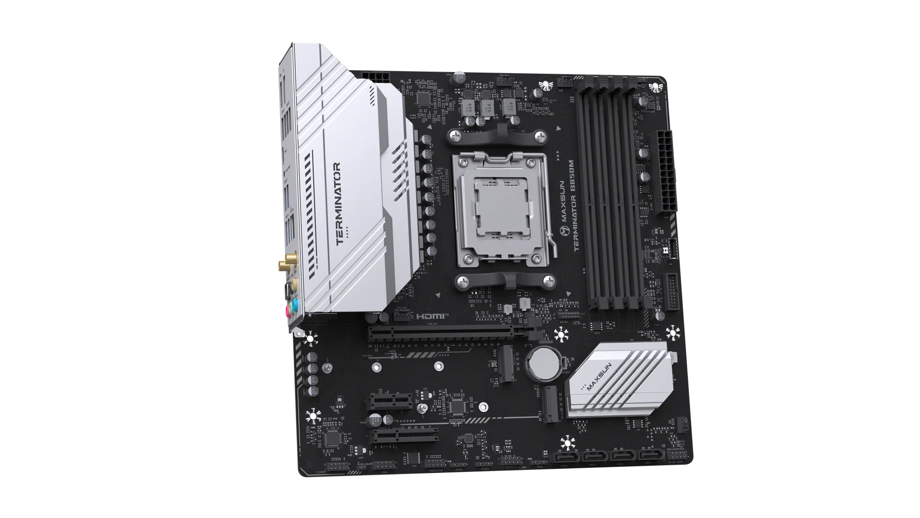 MAXSUN Terminator B850M PRO DARK WIFI DDR5 AM5 M-ATX AMD Motherboard - اللوحة الأم