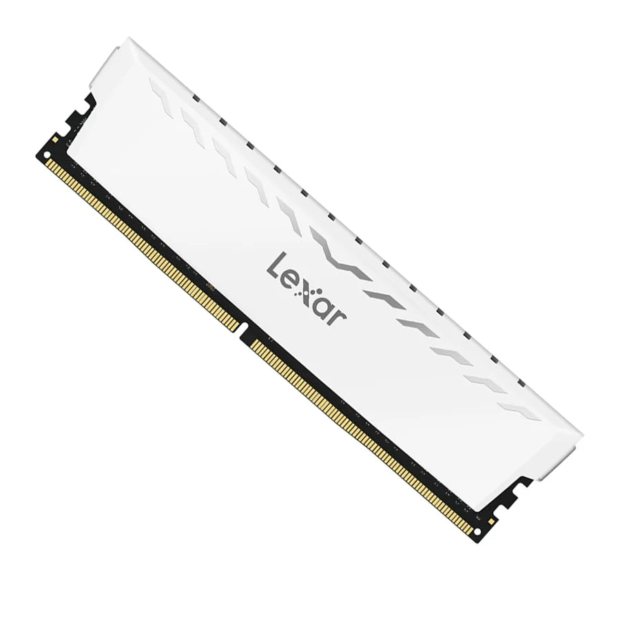 Lexar Thor 8GB DDR4 3600MHz CL18 Intel XMP 2.0 Gaming Desktop Memory (White) (LD4BU008G-R3600GSWG) - رام بيضاء