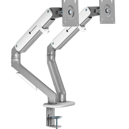 WJ COOLMAN PRO 2101 DUAL PRO SPRING MONITOR ARM / MOUNT WHITE- حامل  شاشه أبيض