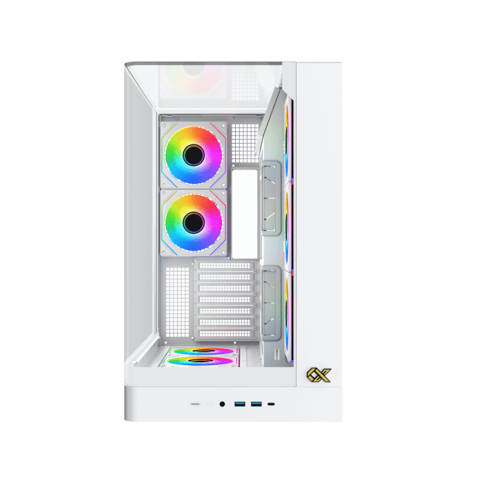 XIGMATEK PANO II ARCTIC WHITE CASE- كيس العاب ابيض