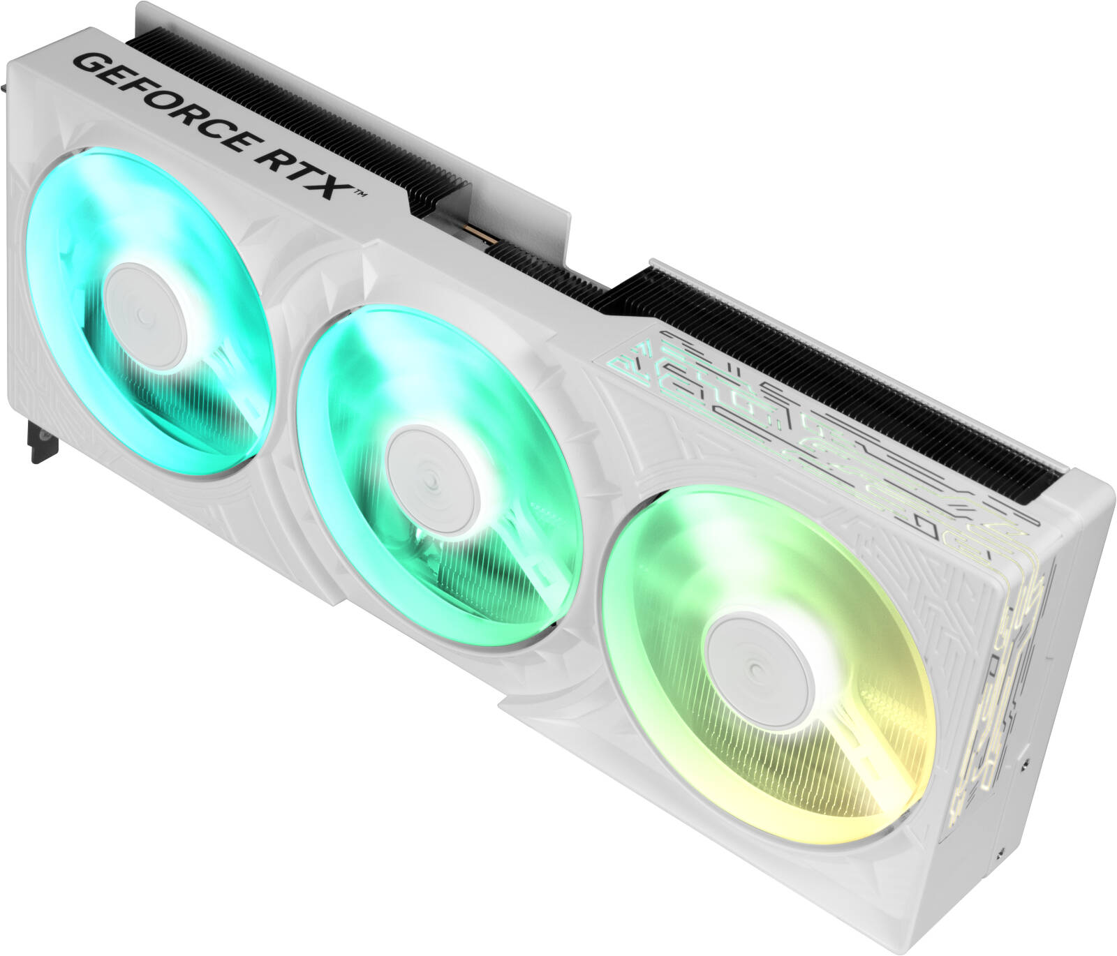 GALAX GeForce RTX 5080 1-Click OC Graphics Card, 16GB GDDR7 256-Bit Memory, 2625MHz Boost Clock, 30 Gbps Memory Speed, 10752 CUDA Cores, PCI-Express 5.0, White - كرت شاشه أبيض