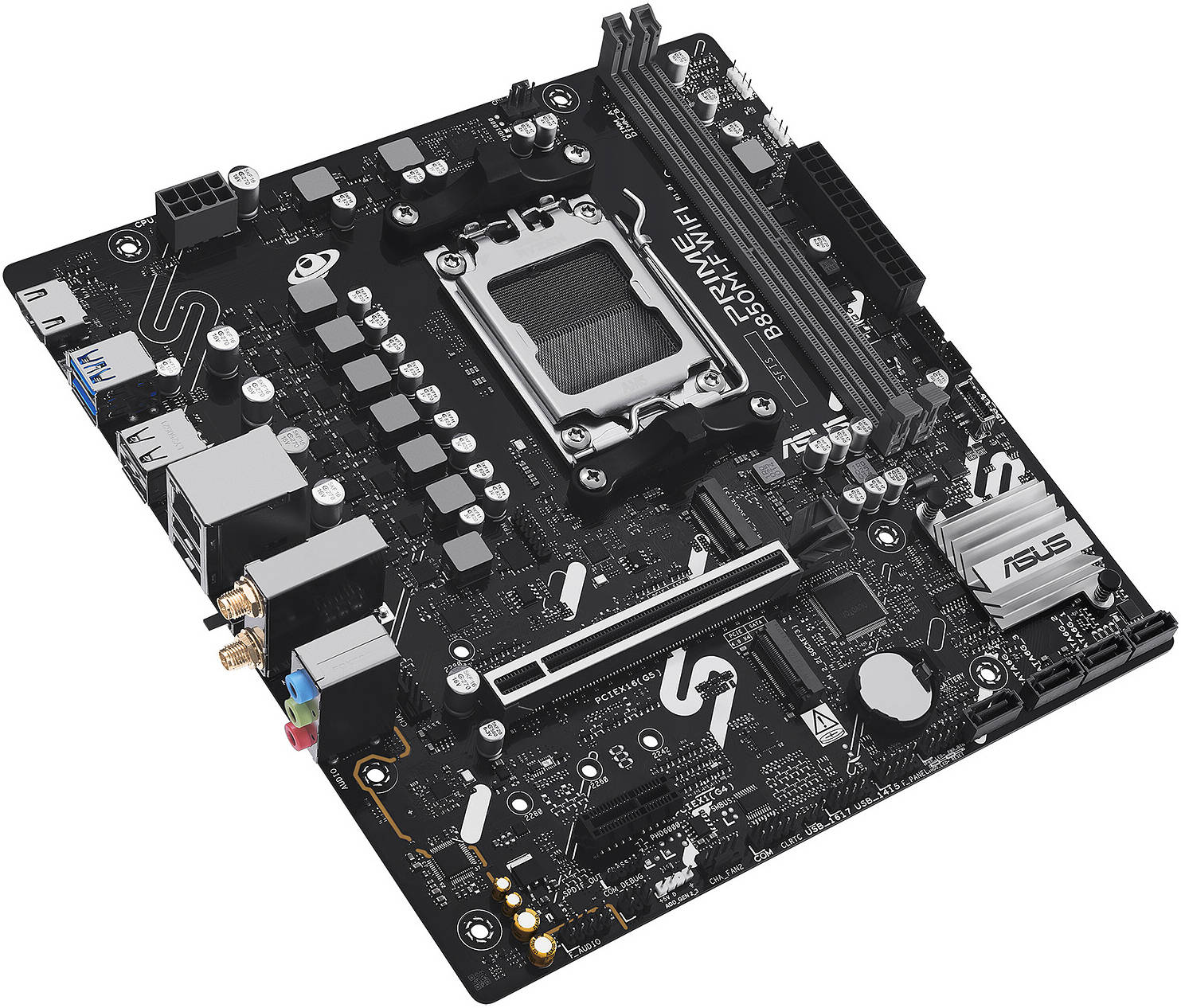 ASUS PRIME B850M-F AMD AM5 Micro-ATX Motherboard (DDR5, PCIe 5.0 M.2, 2.5G LAN) - اللوحة الأم