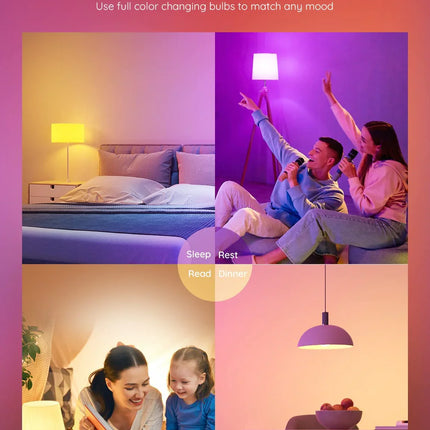 Govee Wi-Fi+ Bluetooth RGBWW Smart LED Bulb - إضاءة