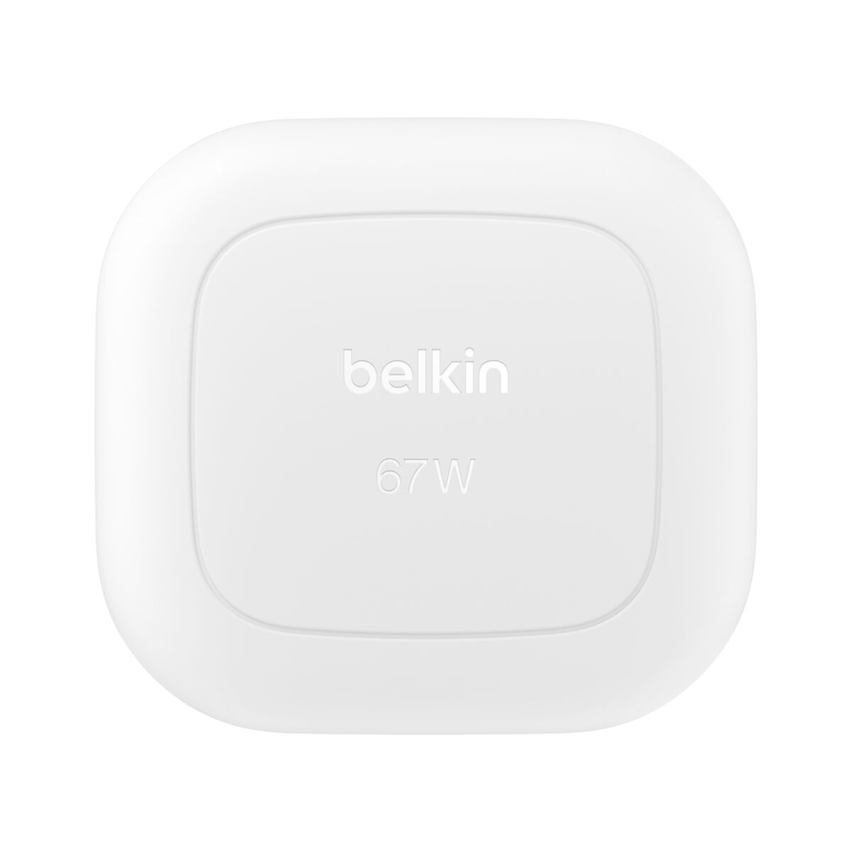 Belkin BoostCharge Pro 67W Dual USB-C GaN Wall Charger with PPS, UK Plug, White