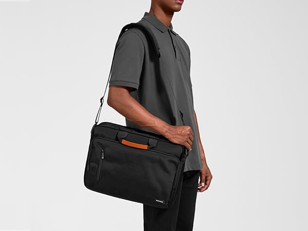 tomtoc 15.6 multi-function laptop Shoulder messenger bag briefcase for 15