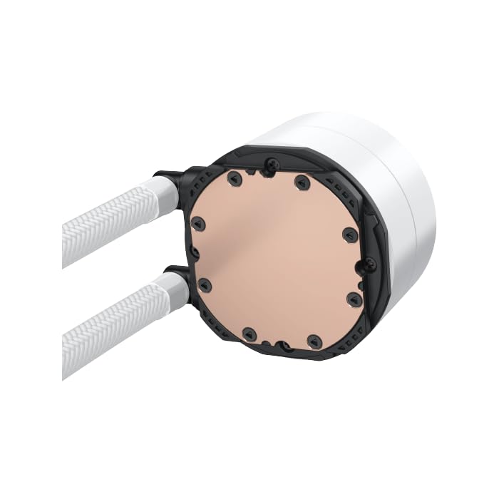 Xigmatek LK 240 Digital Arctic 240mm AIO Liquid CPU Cooler with Real-Time Display & ARGB Fans - White - مبرد مائي أبيض