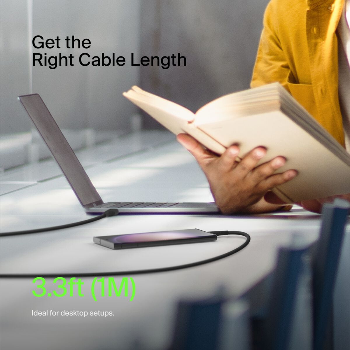 Belkin BoostCharge USB-C to USB-A Charging & Sync Cable 1m, 15W, USB-IF Certified, Black