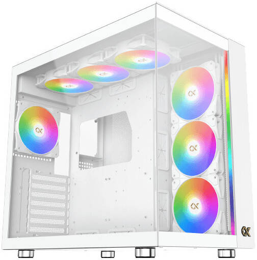 Xigmatek Aqua Ultra Air Arctic E-ATX Computer Case, White - كيس أبيض Xigmatek Aqua Ultra Air Arctic E-ATX Computer Case, White - كيس أبيض