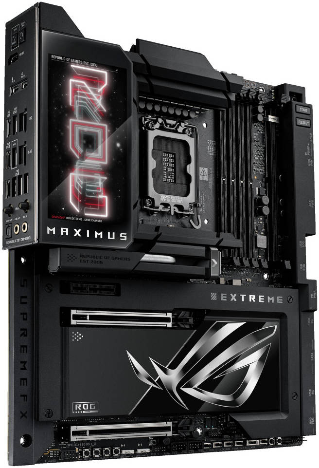 ASUS ROG MAXIMUS Z890 EXTREME Intel LGA 1851 E-ATX Motherboard (DDR5, PCIe 5.0, Wi-Fi 7, Dual Thunderbolt 5) - اللوحة الأم
