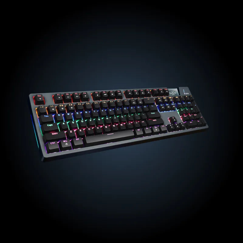 FoxXray HKM-78 Talus Mechanical Gaming Keyboard – RGB Backlit, N-Key Rollover & Durable Mechanical Switches - كيبورد ميكانيكي