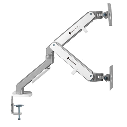 WJ COOLMAN PRO 2101 DUAL PRO SPRING MONITOR ARM / MOUNT WHITE- حامل  شاشه أبيض