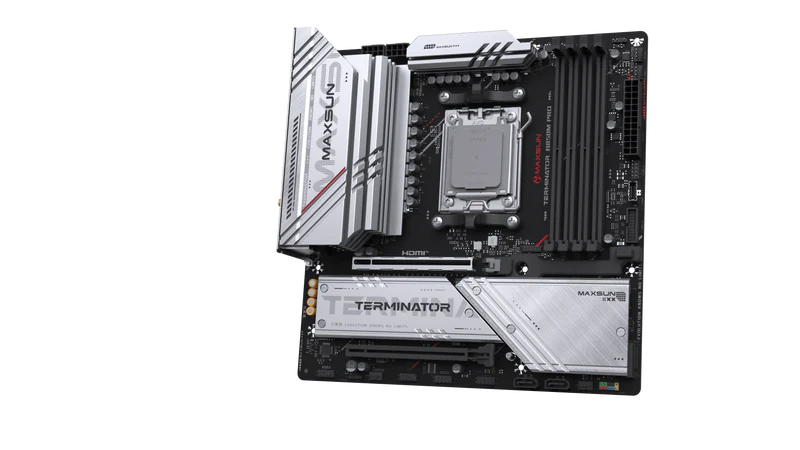MAXSUN Terminator B850M PRO WIFI Motherboard, AM5, DDR5, Overclocking Support - اللوحة الأم
