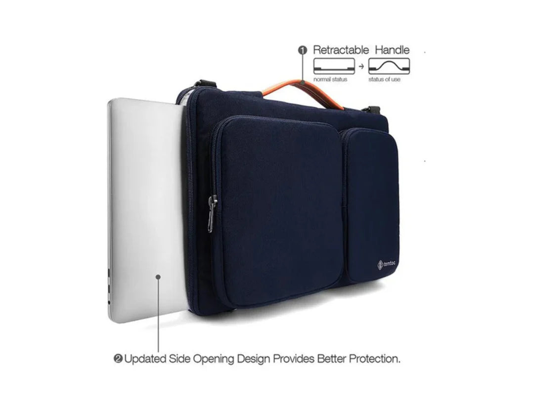 Tomtoc Versatile A42 Bag For 15.6'' Universal Laptop - Dark Blue - حقيبه لابتوب