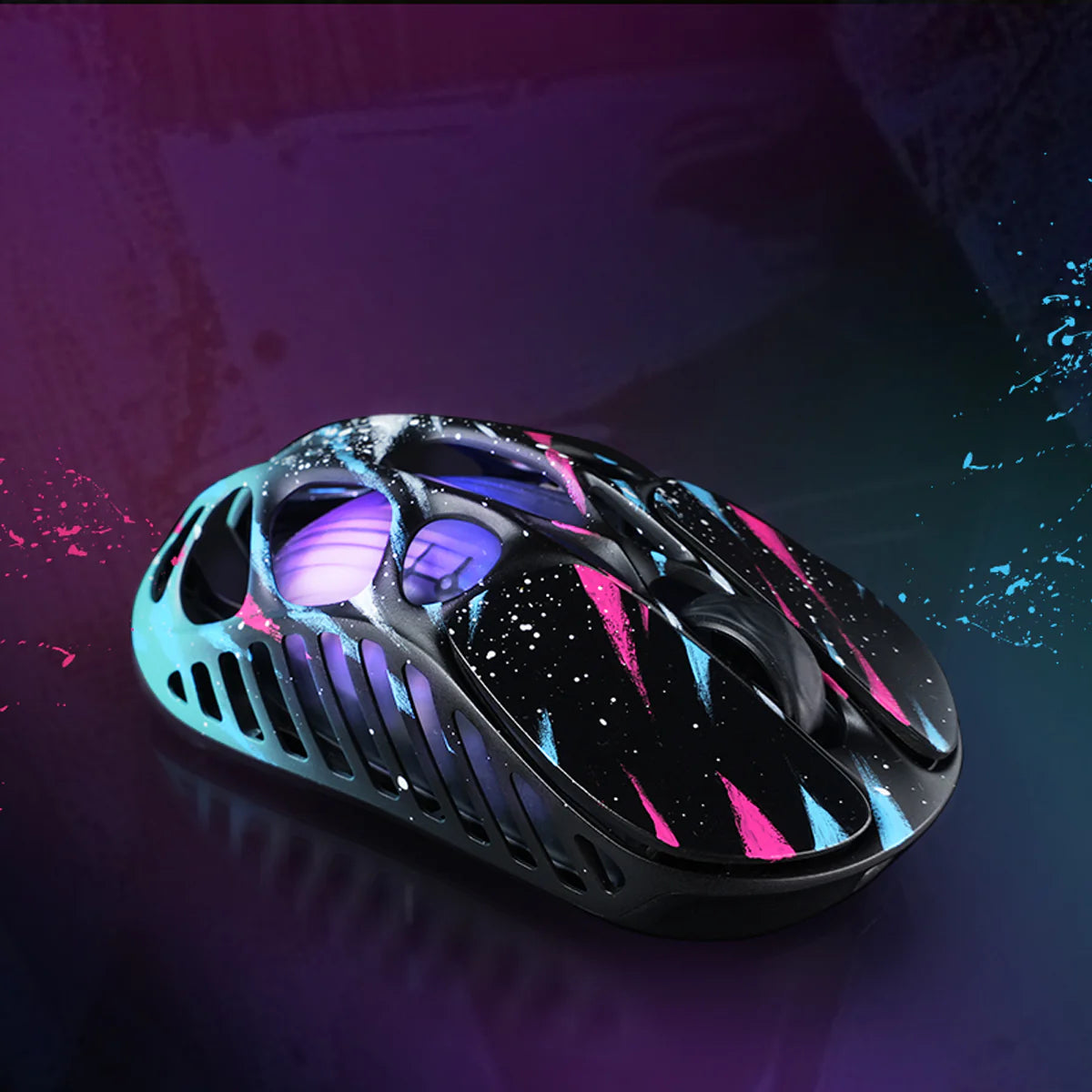 GravaStar Mercury X Pro Wireless Gaming Mouse GM+8K – Neon Graffiti Special Edition - ماوس قيمينغ احترافي