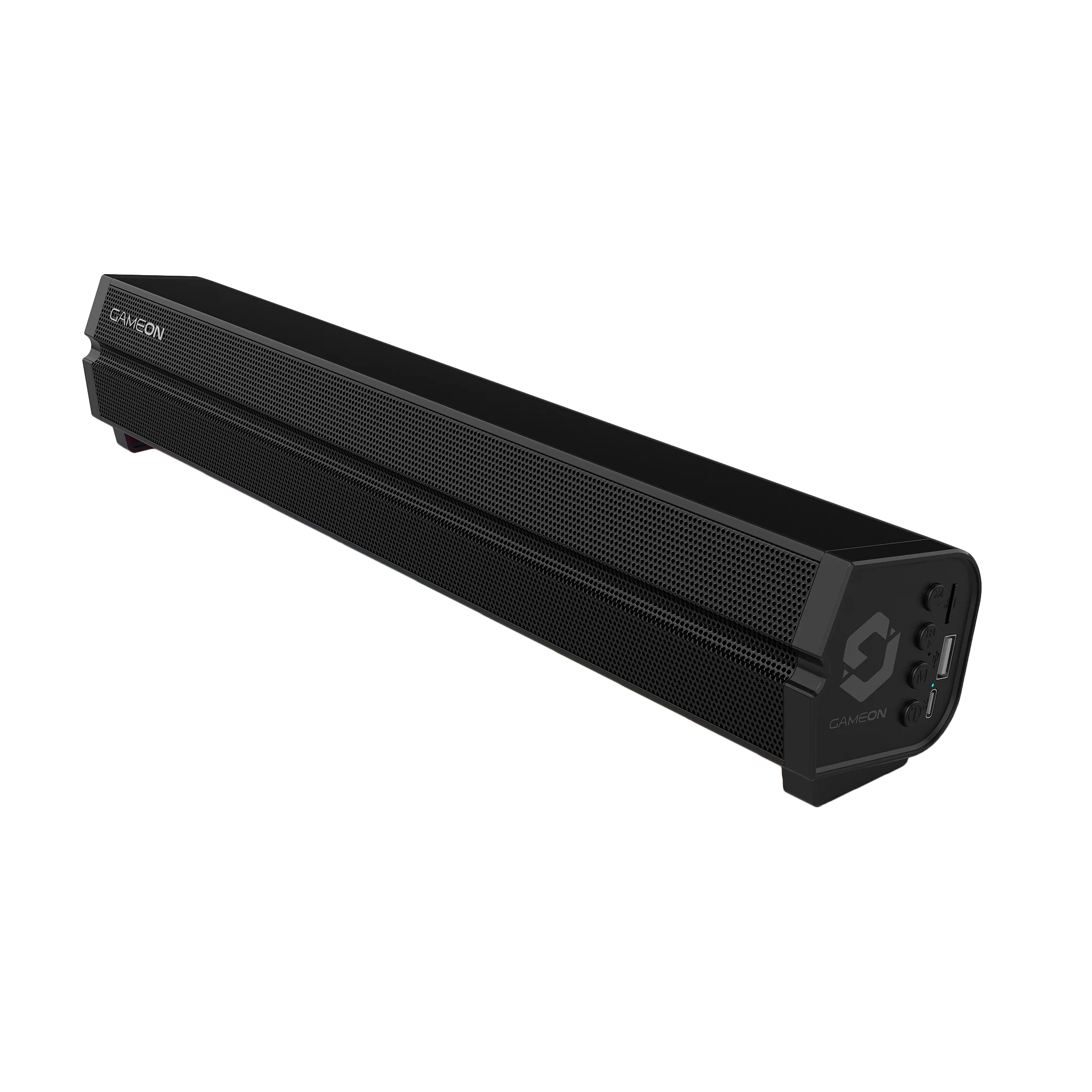 GameOn Sonicstorm X Wireless RGB Gaming Soundbar, Bluetooth 5.3, TWS Mode, 2400mAh, Black - مكبر صوت
