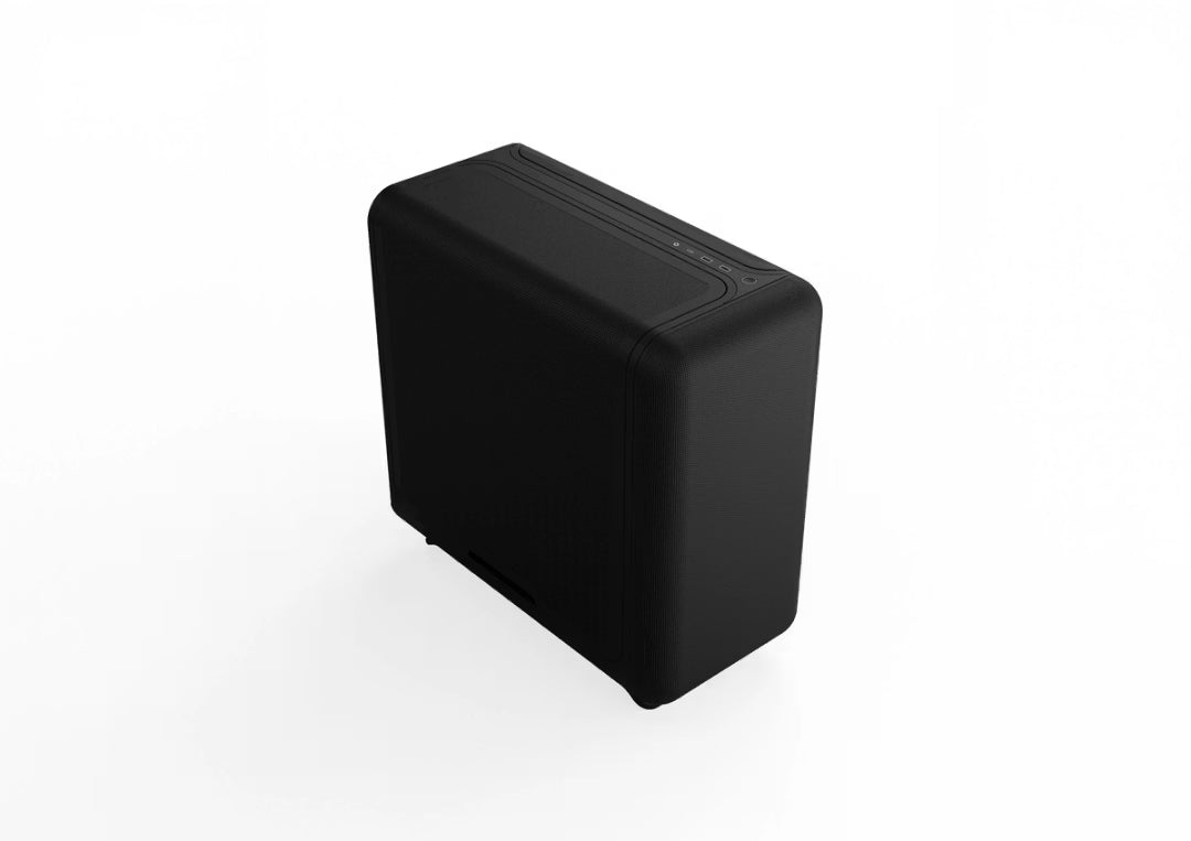 HYTE X50 Air ATX Mid-Tower High-Airflow PC Gaming Case Pitch Black, Full-Coverage Micro-Mesh Design - كيس