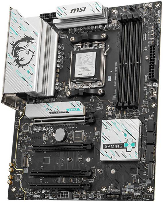 MSI B850 Gaming Plus WiFi AM5 ATX Motherboard, AMD B850 Chipset, DDR5 - لوحه أم